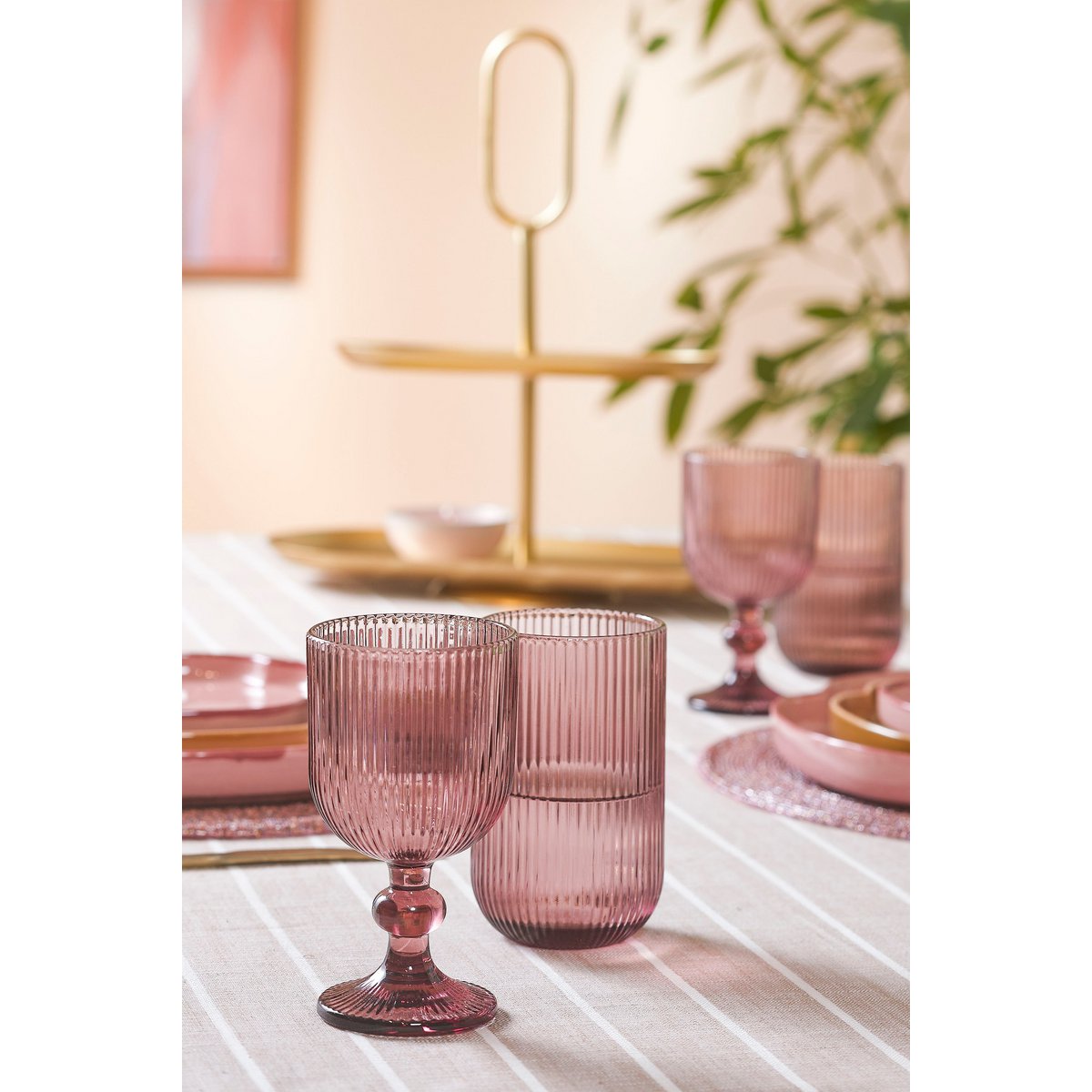 Merlot-Trinkglas - 400 ml - Glas - Lila