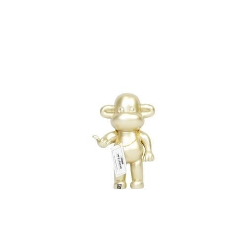 Ornament - hanging loose monkey- gold - 11x7x19cm