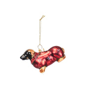 Christmas pendant - Fishing tackle - Glass - Brown/Red - 9x3.5x6cm