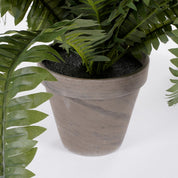 Artificial Boston Fern Plant in Flower Pot Stan - H42 x Ø50 cm - Green