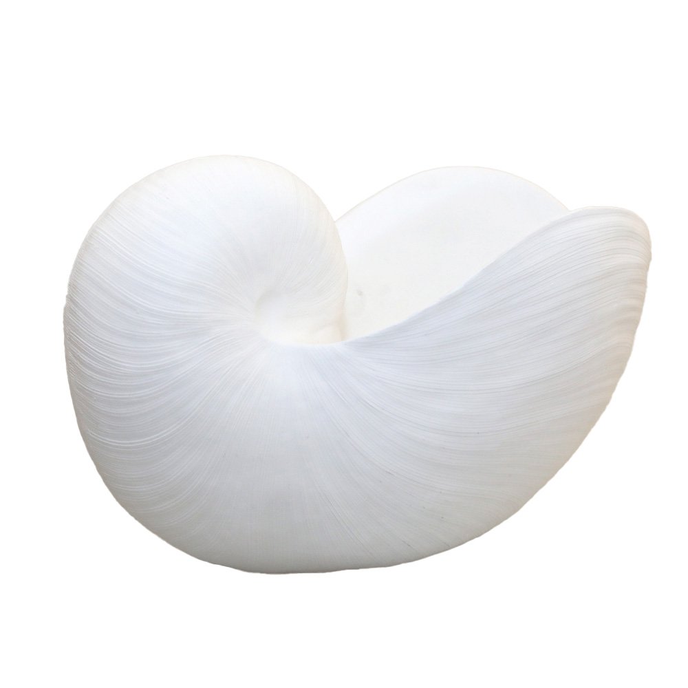 Decorative white polyresin bowl 