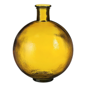 Firenza Bottle Vase - H42 x Ø34 cm - Recycled Glass - Ocher