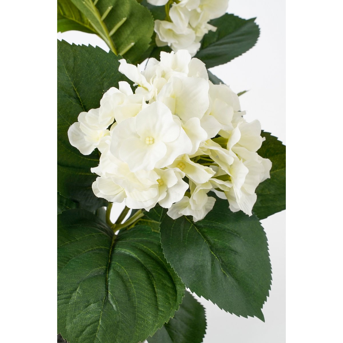 Kunsthortensia in bloempot Stan - H40 x Ø35 cm - Wit