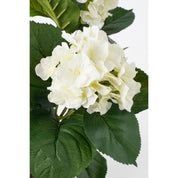 Kunsthortensia in bloempot Stan - H40 x Ø35 cm - Wit