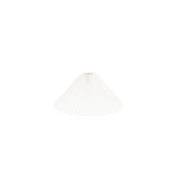 Pleated Lampshade - Polyester - White - 8x35x21cm
