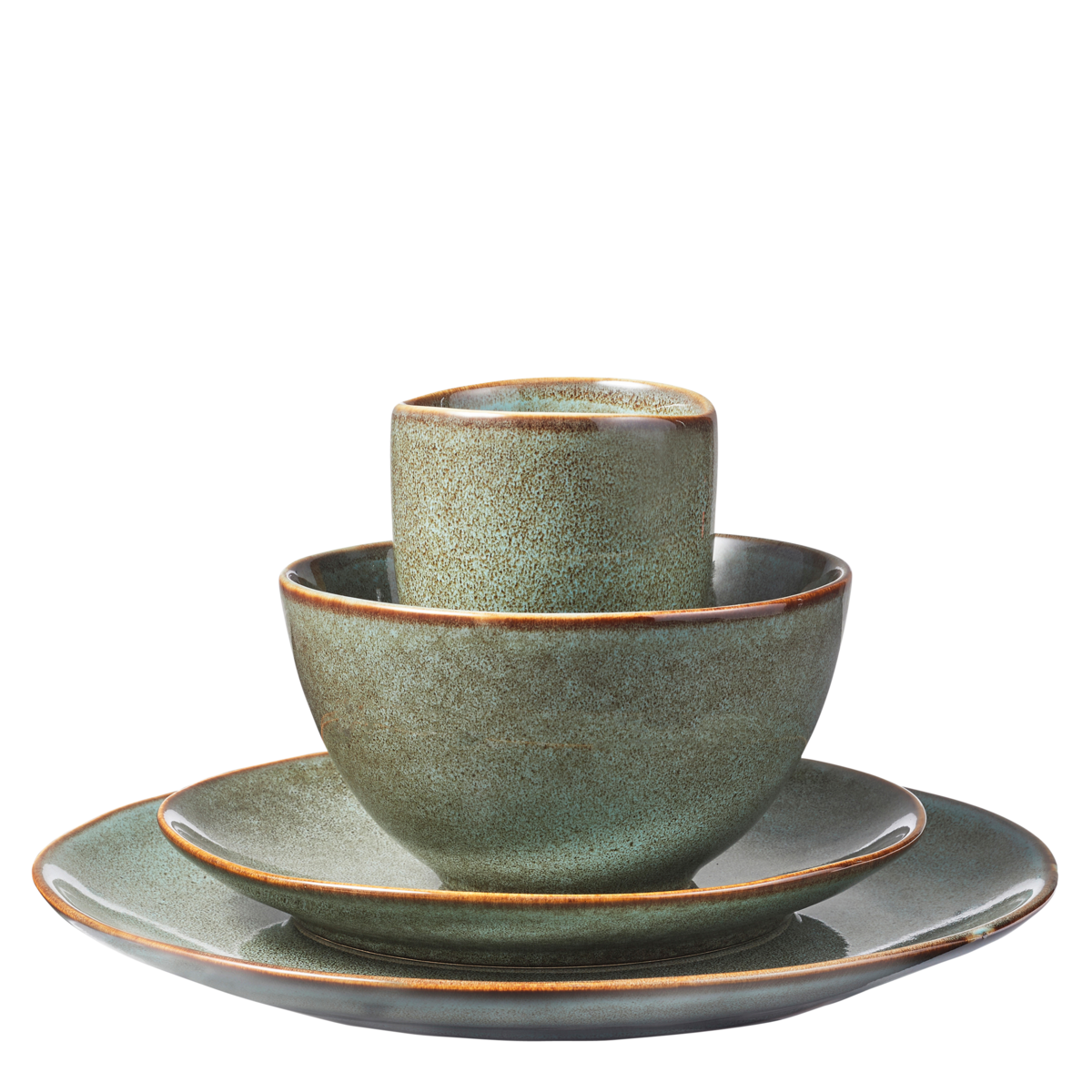 Tabo Crockery Set 4 Persons - Green