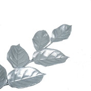 Artificial branch - Leaves - Polystyrene - Silver - 12x57cm