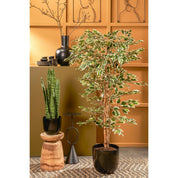 Ficus artificiel - H180 x Ø90 cm - Vert panaché