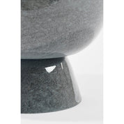 James flowerpot on standard - H22 x Ø19 cm - Metal - Gray