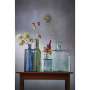 Guan Bottle Vase - H26 x Ø21 cm - Recycled Glass - Transparent
