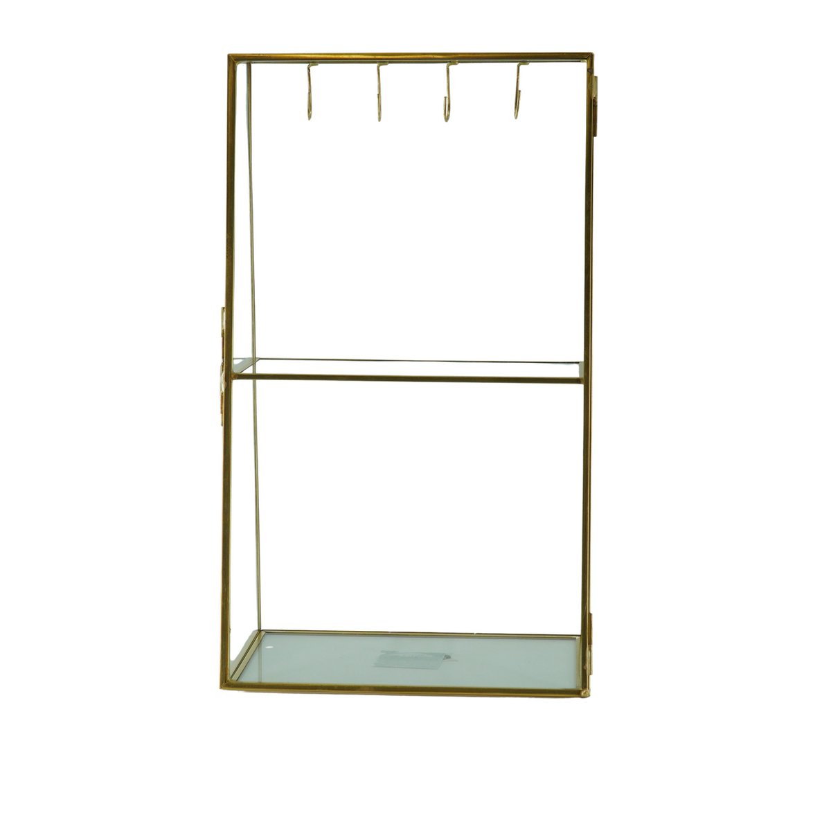Jewelry box - Metal/Glass - Gold - 18x11x31cm