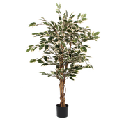 Artificial Ficus Plant - H110 x Ø70 cm - Green Variegated
