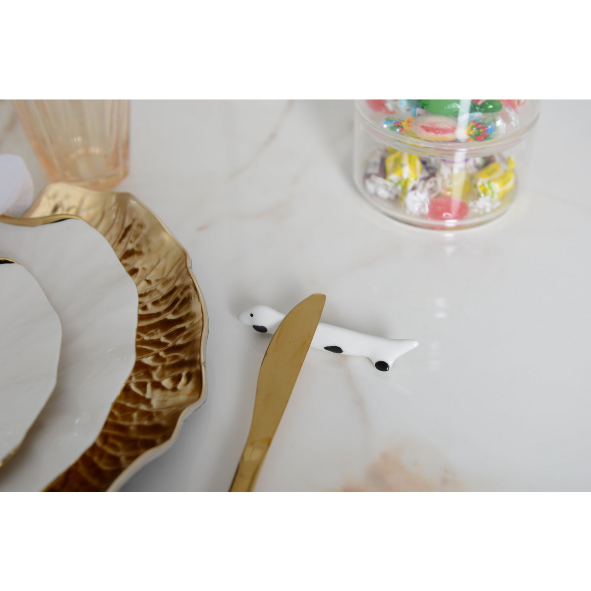 Set of 6 Dachshund Knife Holders 