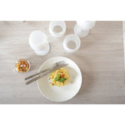White Hollow Plate Rosa