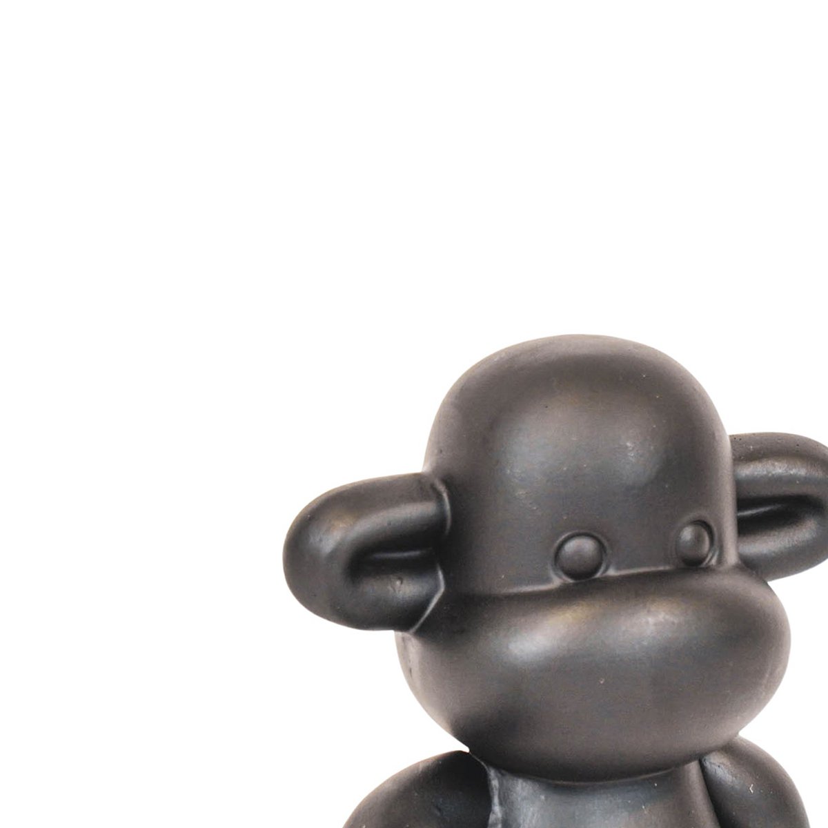 Ornament - hanging loose monkey  - black - 33x21x50cm