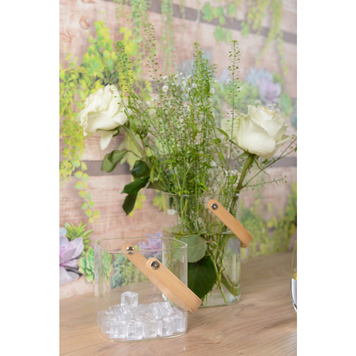 IJsemmer met houten handgreep 11,5x11x11cm