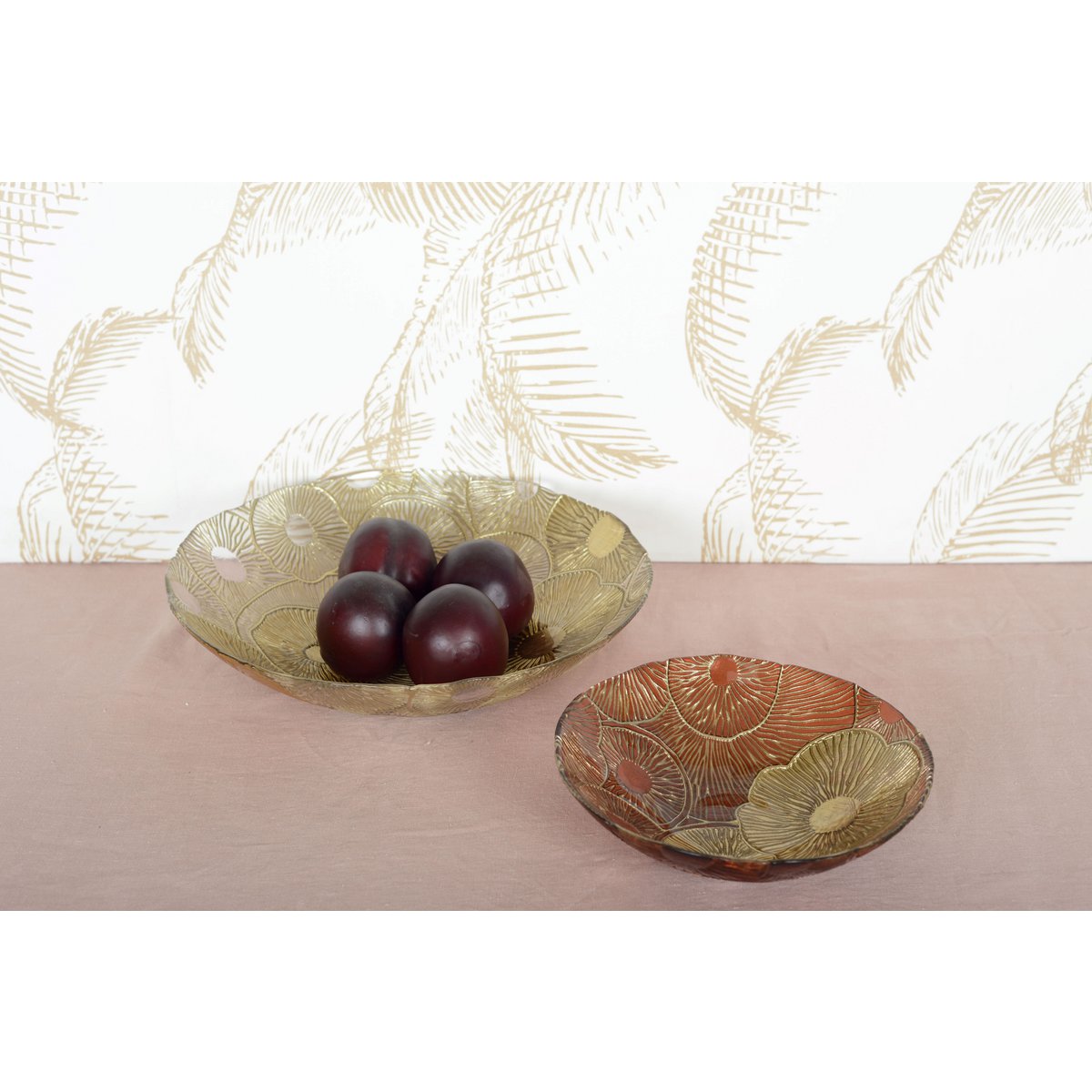 Gouden serveerschaal - 33cm