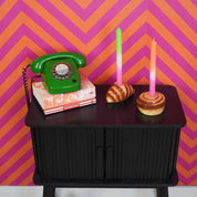 Candle Holder - Croissant - Dolomite - Brown - 14,5x8,5x6,5 cm