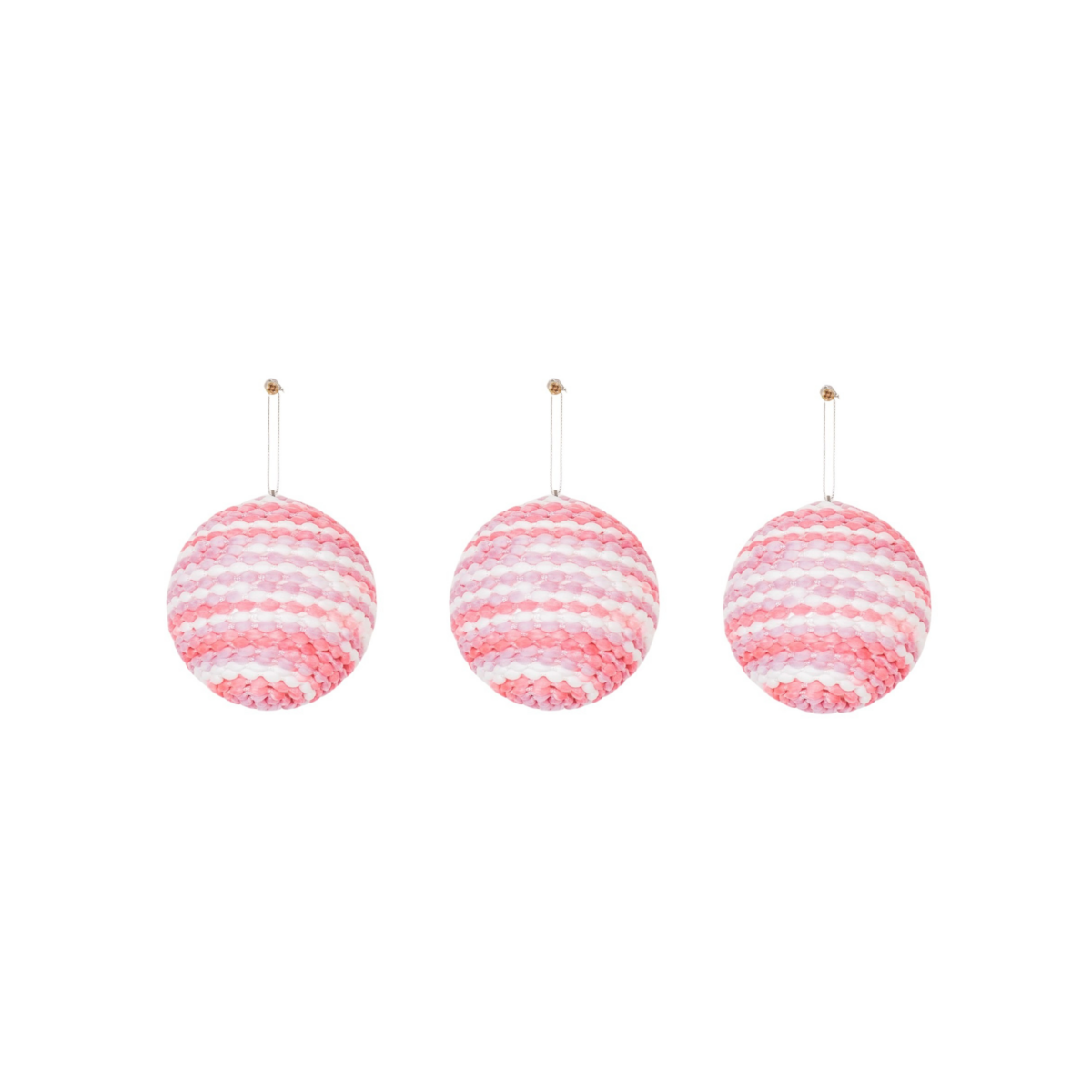 Kersthanger- Kerstballen- Schuim- Neon Roze -S3- 10cm