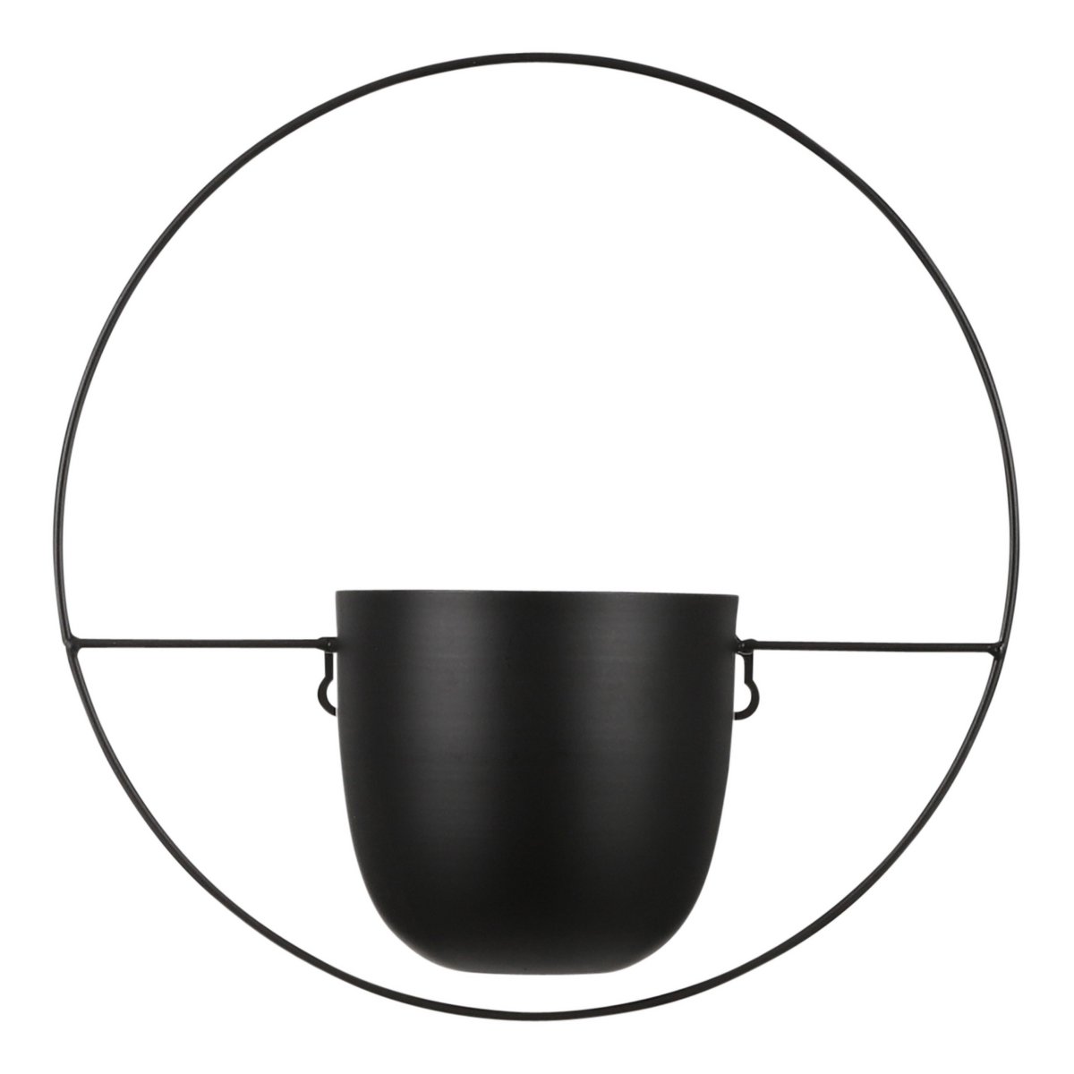Dexter Bloempot Wand - L34 x B14 x H34 cm - Zwart