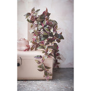 Tradescantia Künstliche Hängepflanze - L15 x B20 x H54 cm - Bordeaux