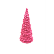 Ornament - Christmas tree - Ceramic - Neon Pink - 7x7x16cm