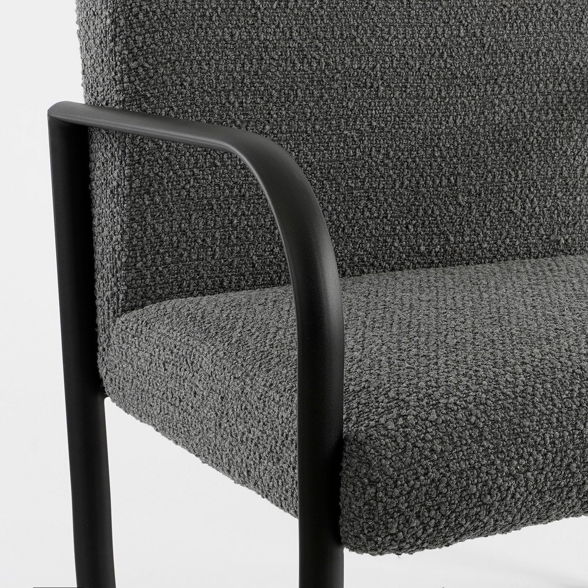 Symon Armchair - L72 x W69 x H81 cm - Dark gray