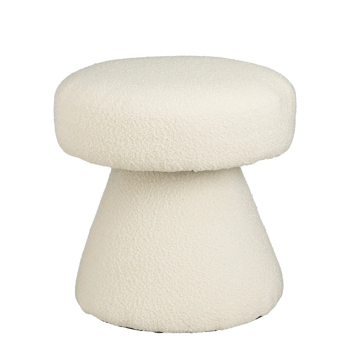 Poef - H46 x Ø49 cm - Blanc cassé