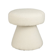 Poef - H46 x Ø49 cm - Blanc cassé