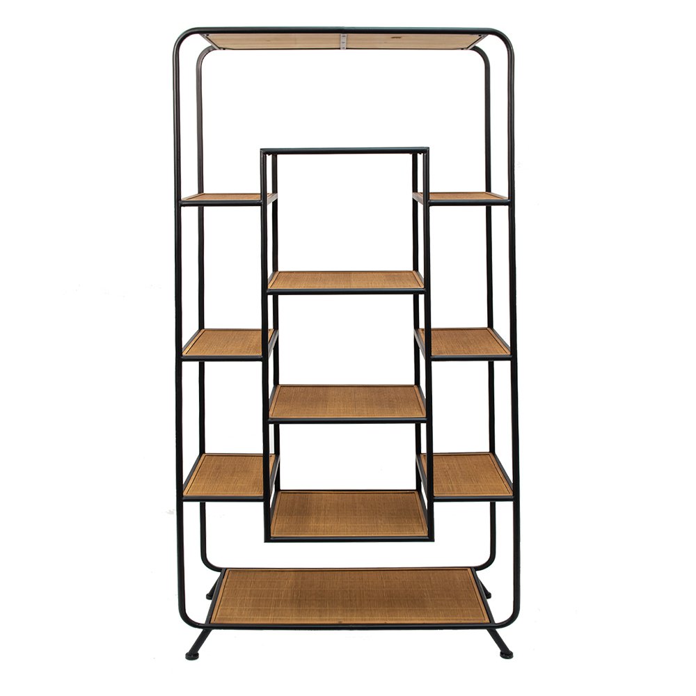 Wandrek Bruin, Zwart 80x32x169 cm