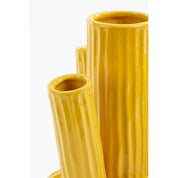 Felipe Tulip Vase - H27 x Ø20 cm - Ceramic - Yellow