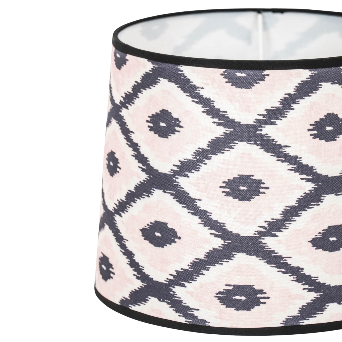 Lampshade - Kelim print - Black/white