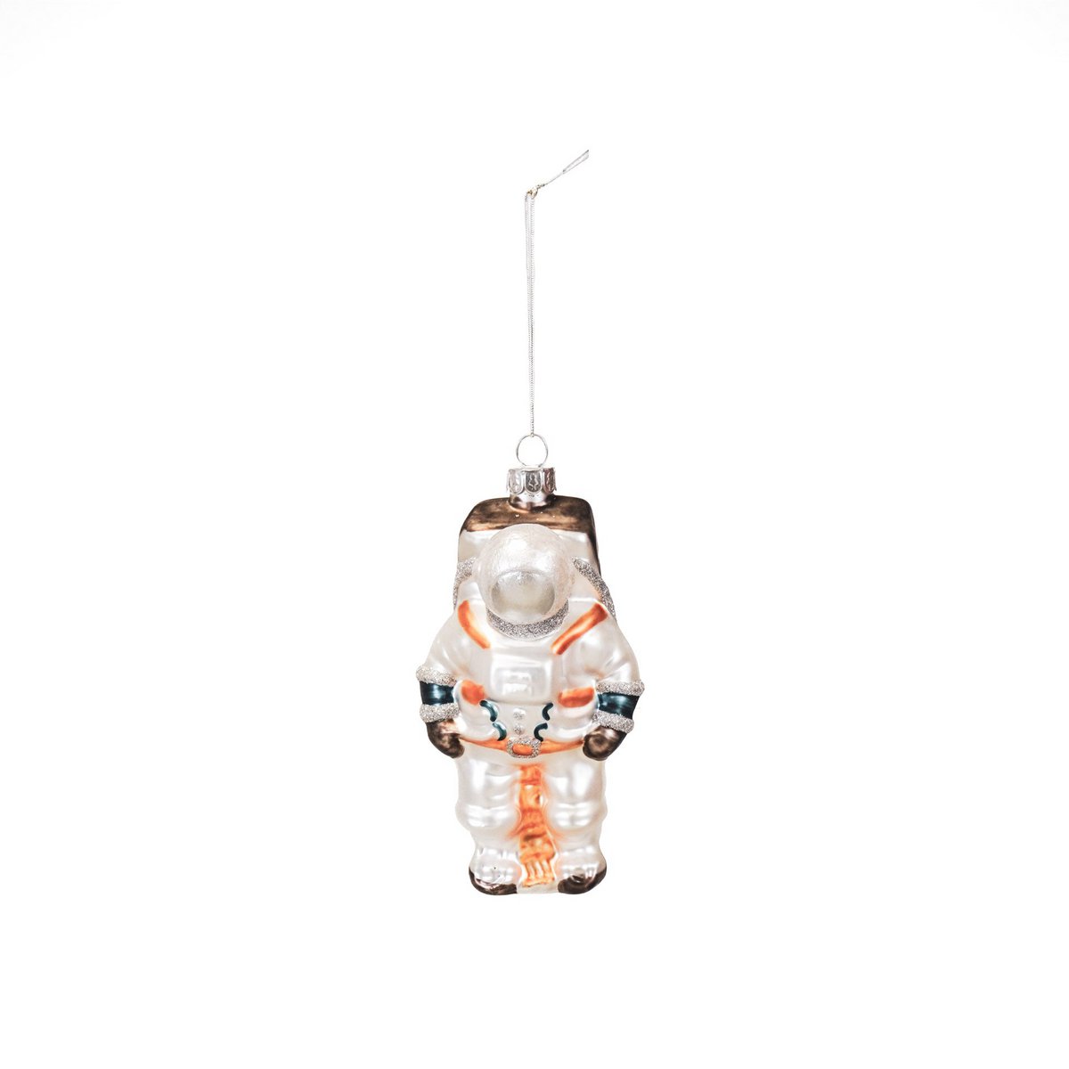 Christmas pendant - Astronaut - Glass - White - 7.5x7x14cm