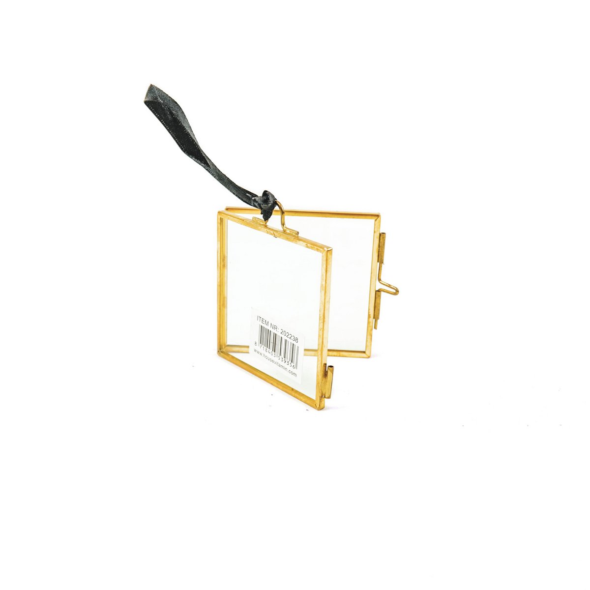 Fotolijst - Hangend - Metaal/Glas - Goud - 6,5x6cm
