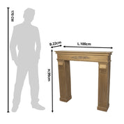 Schouw Goudkleurig, Hout 100x22x99 cm