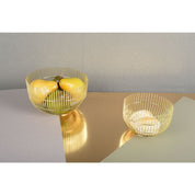 Large Golden Bread Basket 20x20x12cm