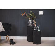 Side table or  pillar cylinder - black