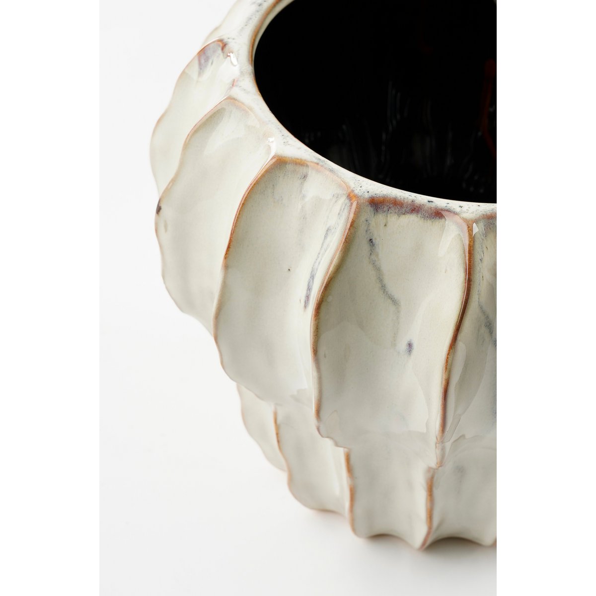Altea Flowerpot Inside - H20 x Ø25 cm - Ceramics - White