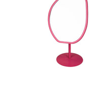 Make Up Mirror Round - Pink - 16.5x12x31.5 cm
