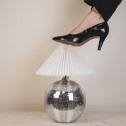 Lamp - Disco Ball - Glass - silver - 20x20x20cm
