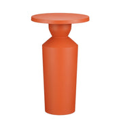 Feroza side table - H51 x Ø30 cm - Metal - Orange