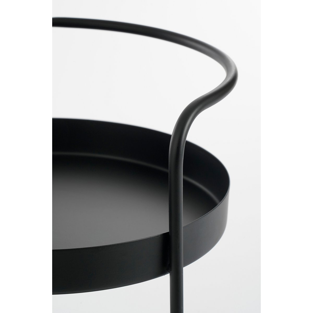 Stanli Etagère 2 -Layer - H35 x Ø25 cm - Metal - Black