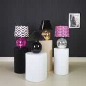 Lamp - Disco Ball - Glass - silver - 20x20x20cm