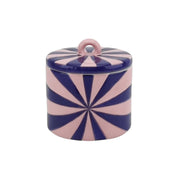 Deco Jar - Swirl - Dolomite -Pink/Violet - 11x11x11,5cm
