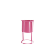 Plantenhouder - Metaal - Roze - 11x11x19cm