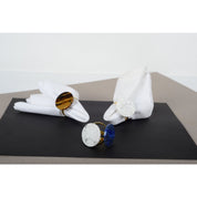 Set of 4 rounds of multicolored napkin rings