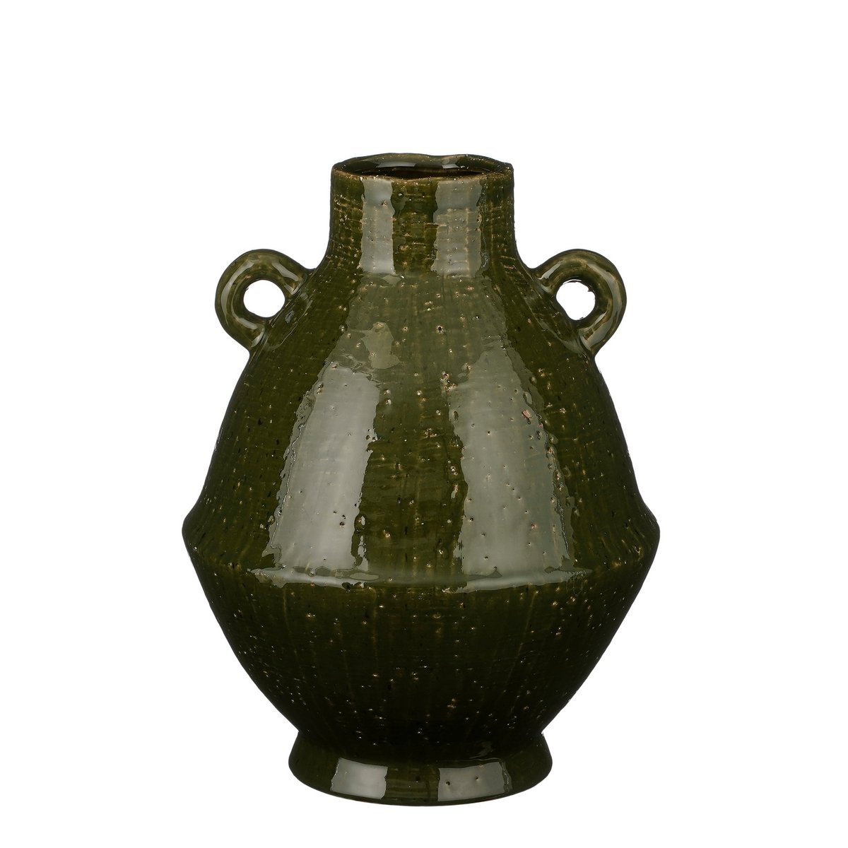 Elena Vase - H34 x Ø26 cm - Ceramic - Green