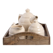 Dienblad met servies 27x22x16 cm