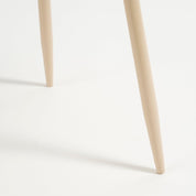 Flores Side table - H44 x Ø40 cm - Metal - Beige