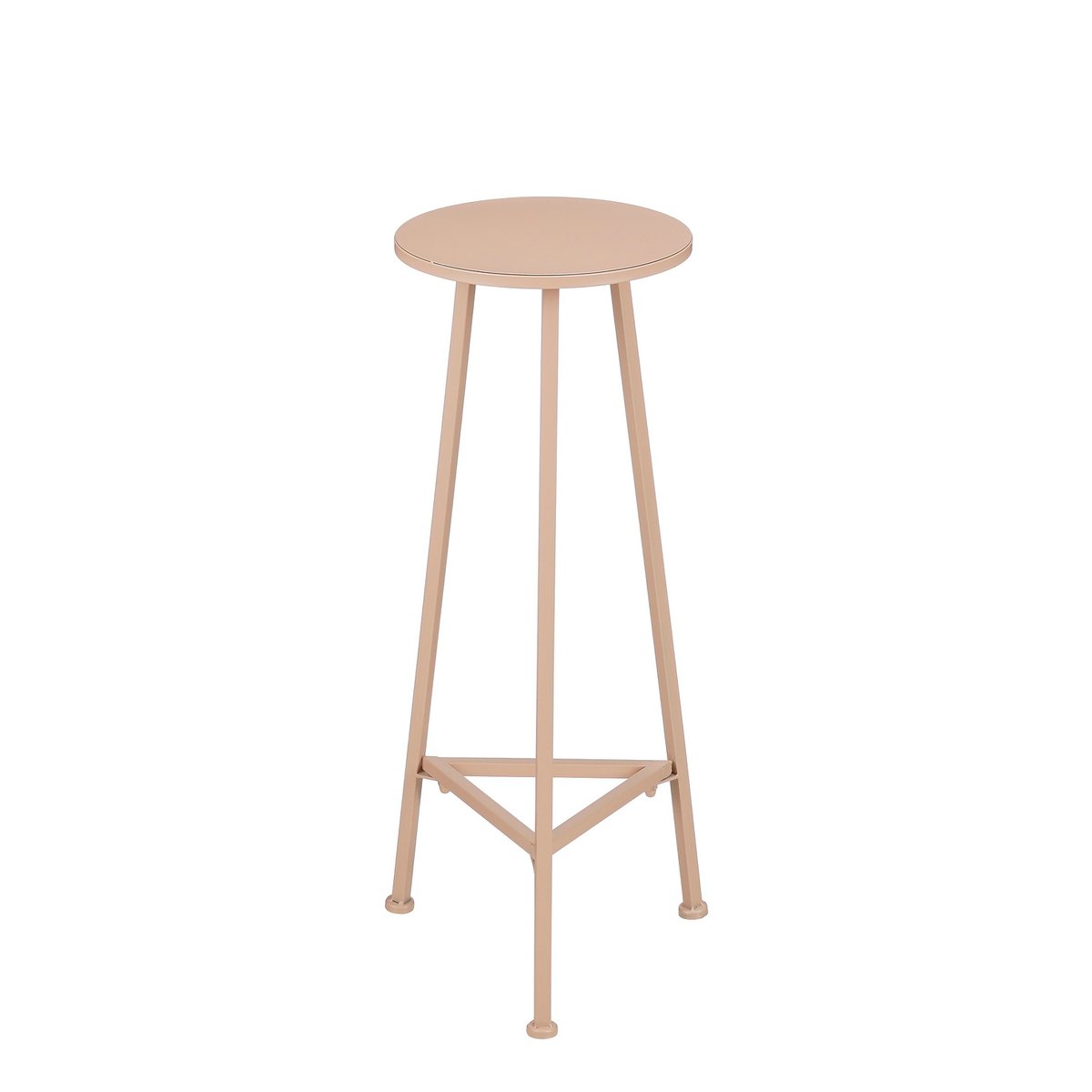 Adine Plant Table - H80 x Ø30 cm - Metal - Light pink
